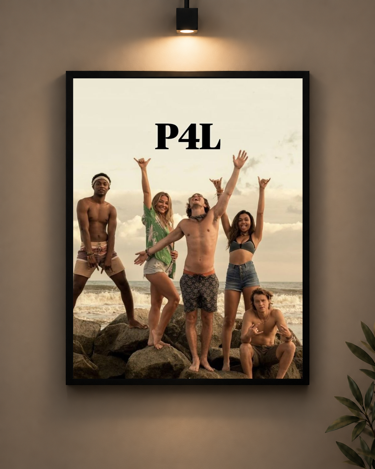 Outer Banks P4L Frame in black frame - PrintIt