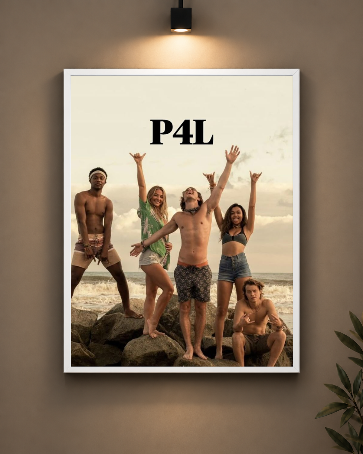 Outer Banks P4L Frame in black frame - PrintIt