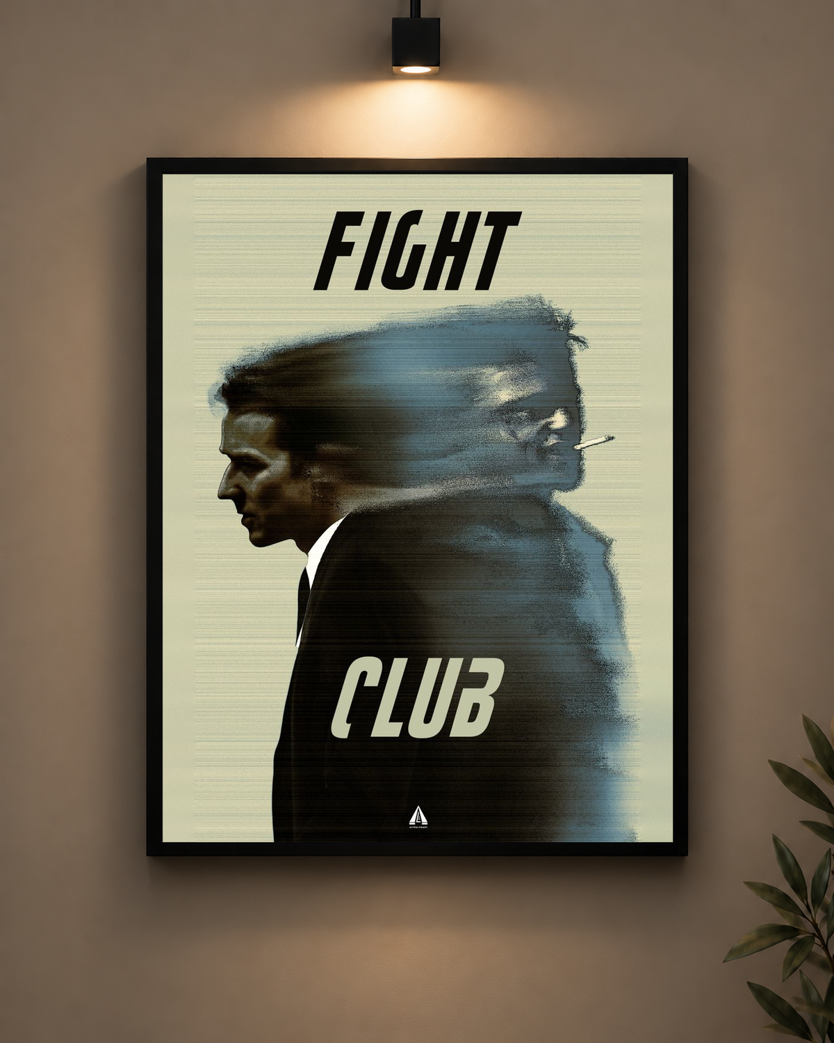 Fight Club Motion Frame in black frame - PrintIt