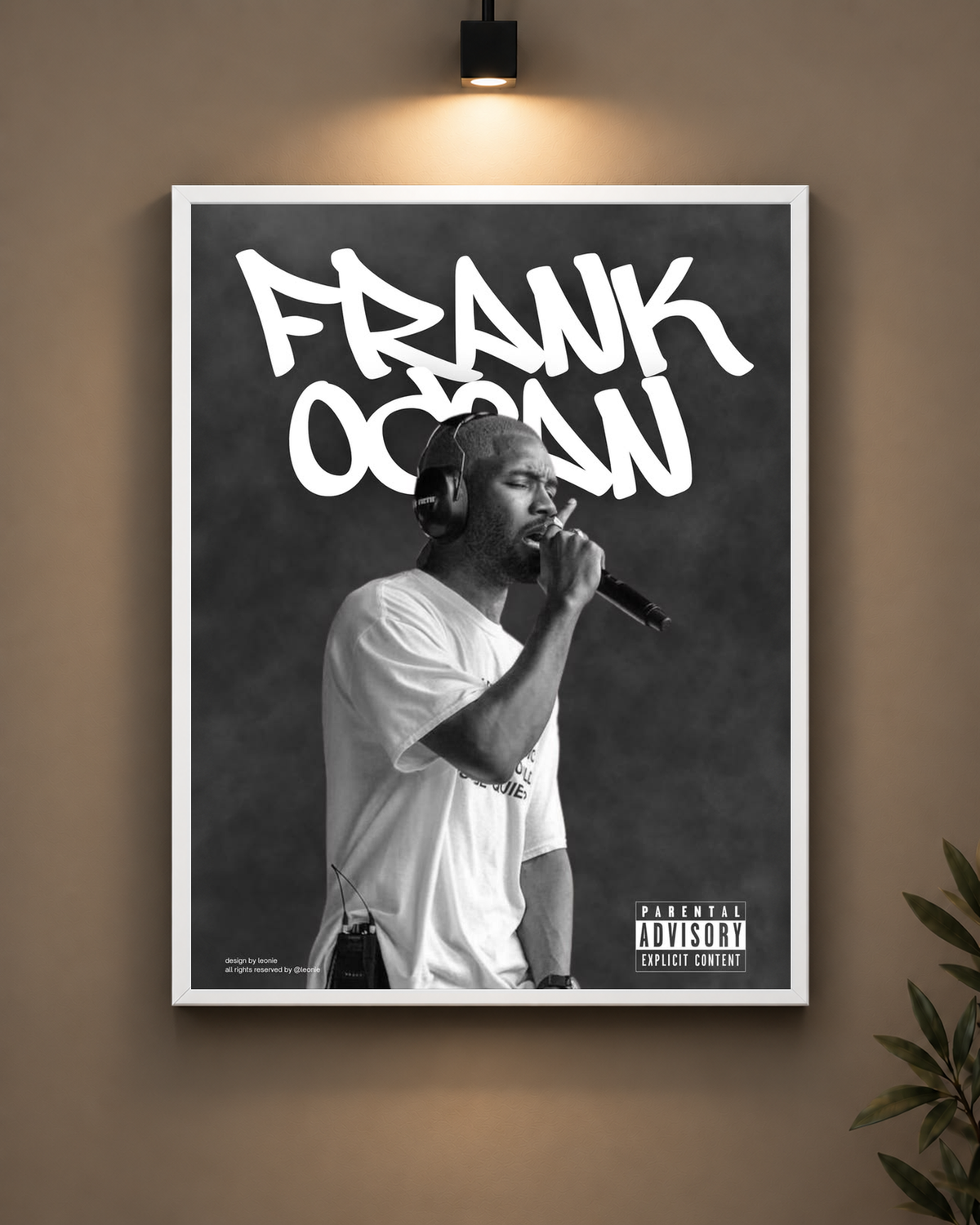 Frank Ocean Frame in black frame - PrintIt
