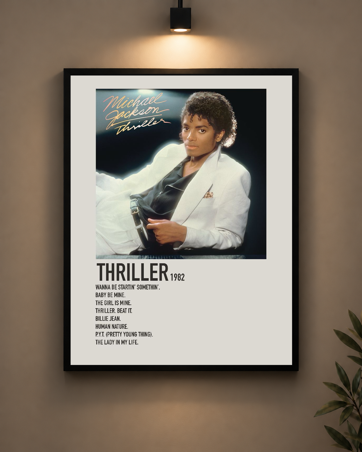 Michael Jackson Thriller Frame in black frame - PrintIt
