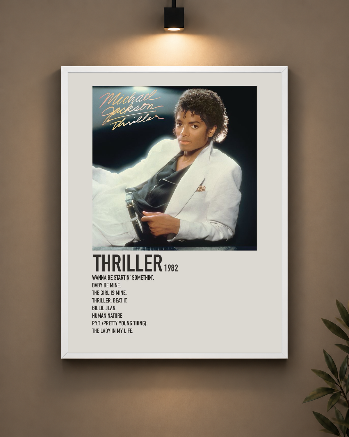 Michael Jackson Thriller Frame in black frame - PrintIt