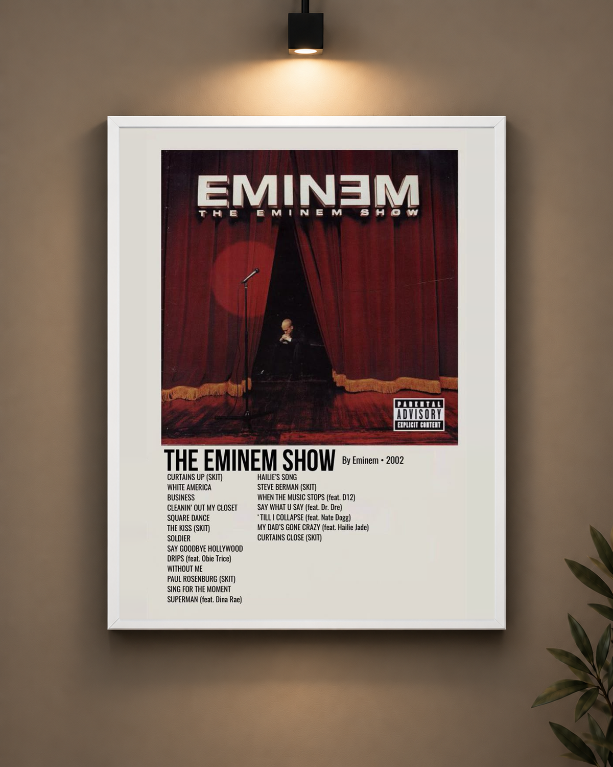 Eminem Show Frame in black frame - PrintIt